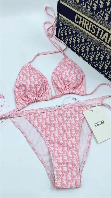 dior print bikini.